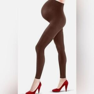 NWT Assets by SPANX Maternity Marvelous Momma  Brown Leggings - Size 3/Medoum